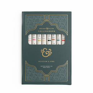 Meadow & Vine Set of 10 Calliograph Pens - Archer and Olive
