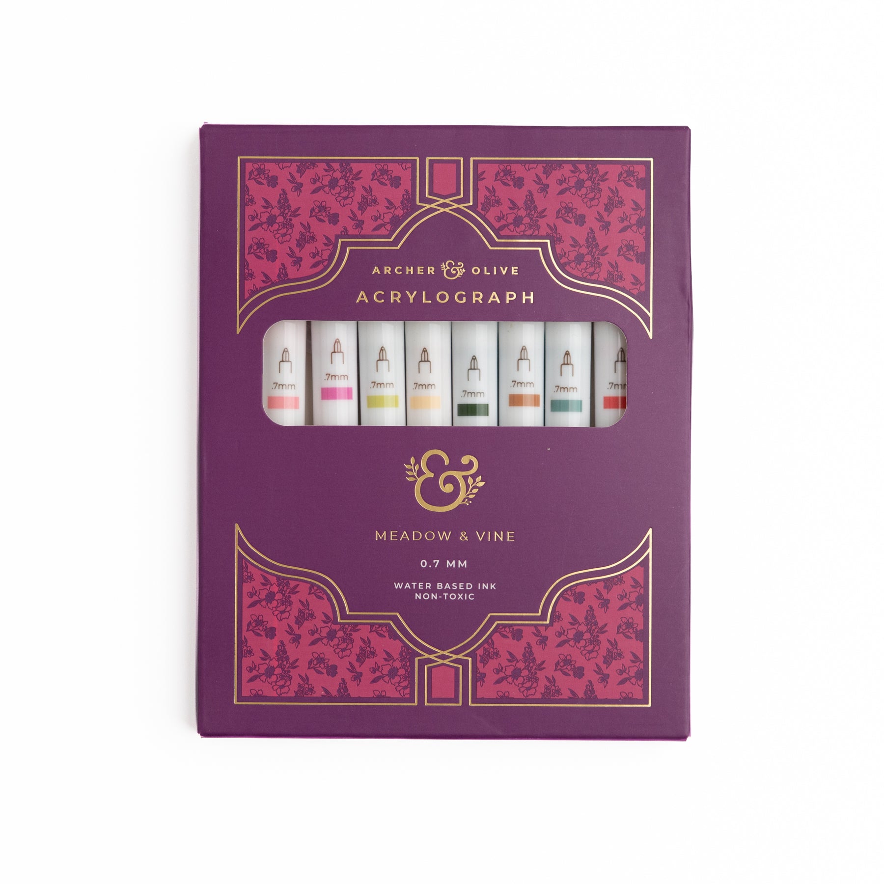Meadow & Vine Set of 10 Acrylograph Pens - Archer and Olive