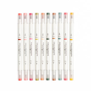 Meadow & Vine Set of 10 Calliograph Pens - Archer and Olive
