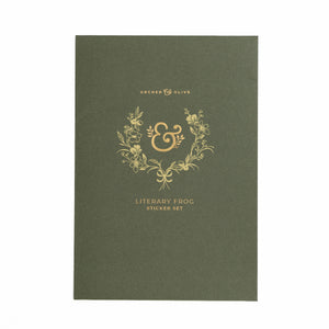 Stickers:  Literary Frog - Archer and Olive