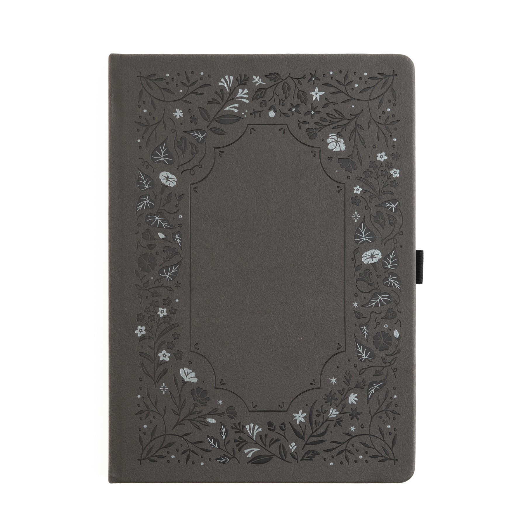 B5 Dot Grid Notebook: Midnight Floral in Gray - Archer and Olive
