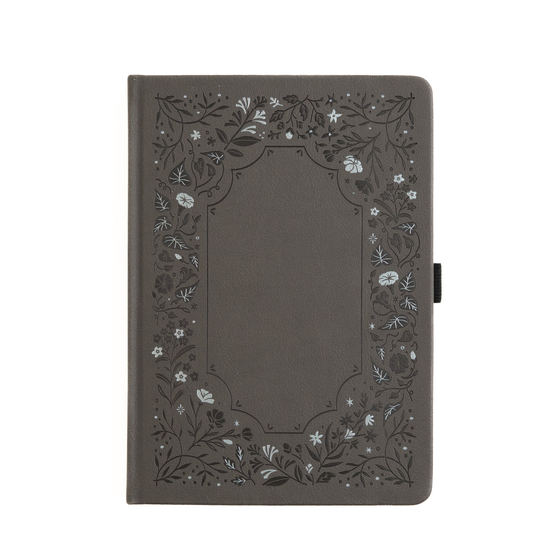 A5 Dot Grid Notebook: Midnight Floral in Gray - Archer and Olive