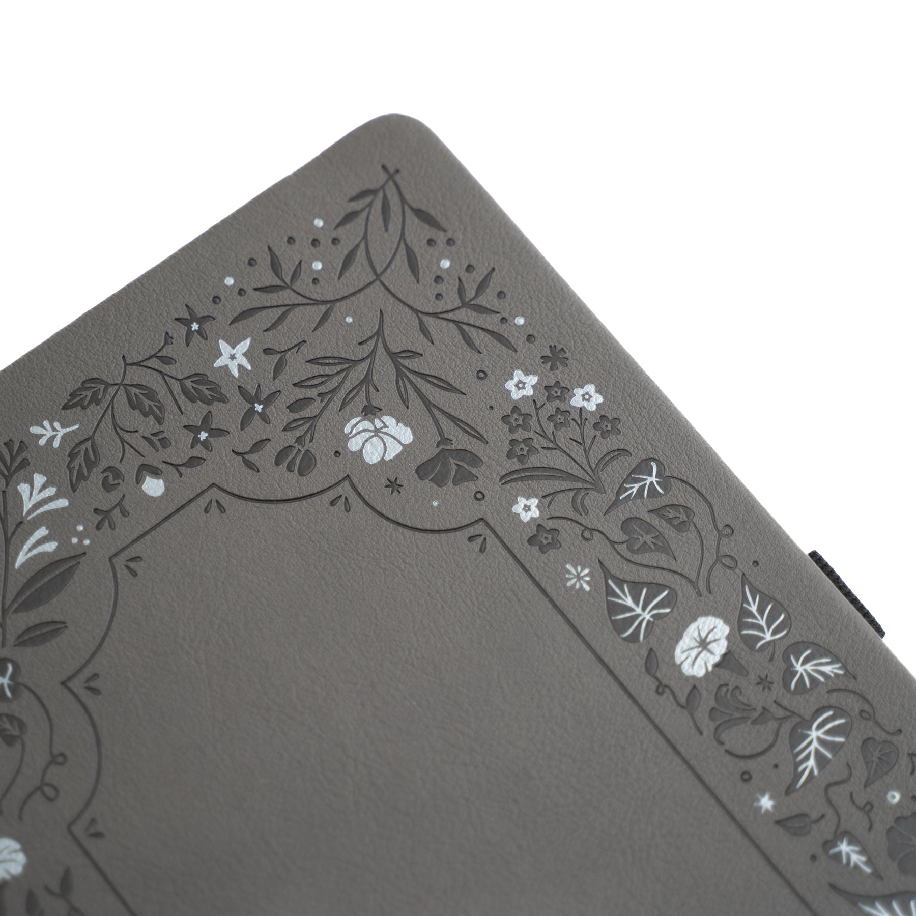 8x8 Dot Grid Notebook: Midnight Floral in Gray - Archer and Olive