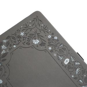 A5 Dot Grid Notebook: Midnight Floral in Gray - Archer and Olive