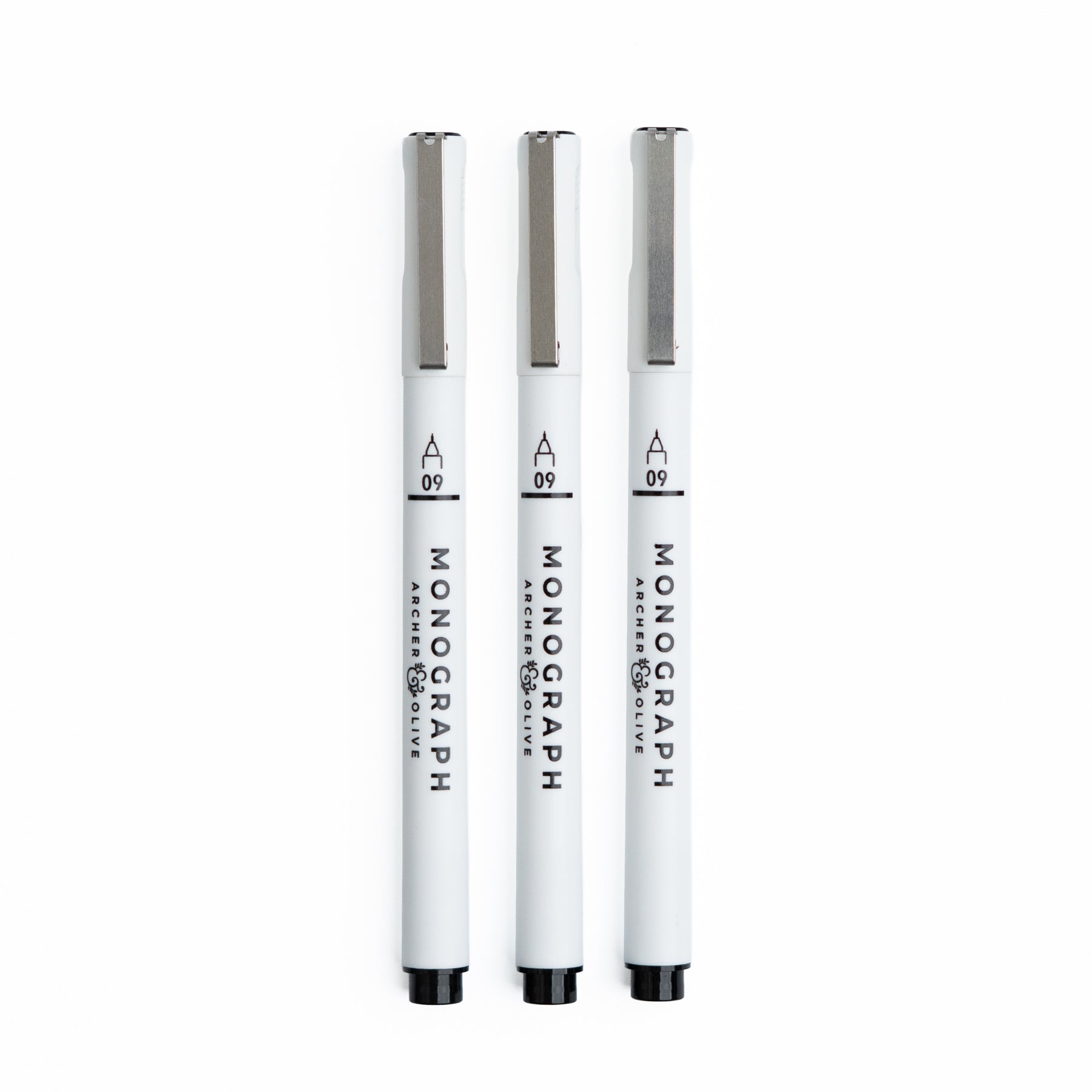 Monograph Pen Sets of 3 - Archer and Olive