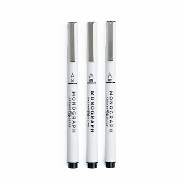 Monograph Pen Sets of 3 - Archer and Olive