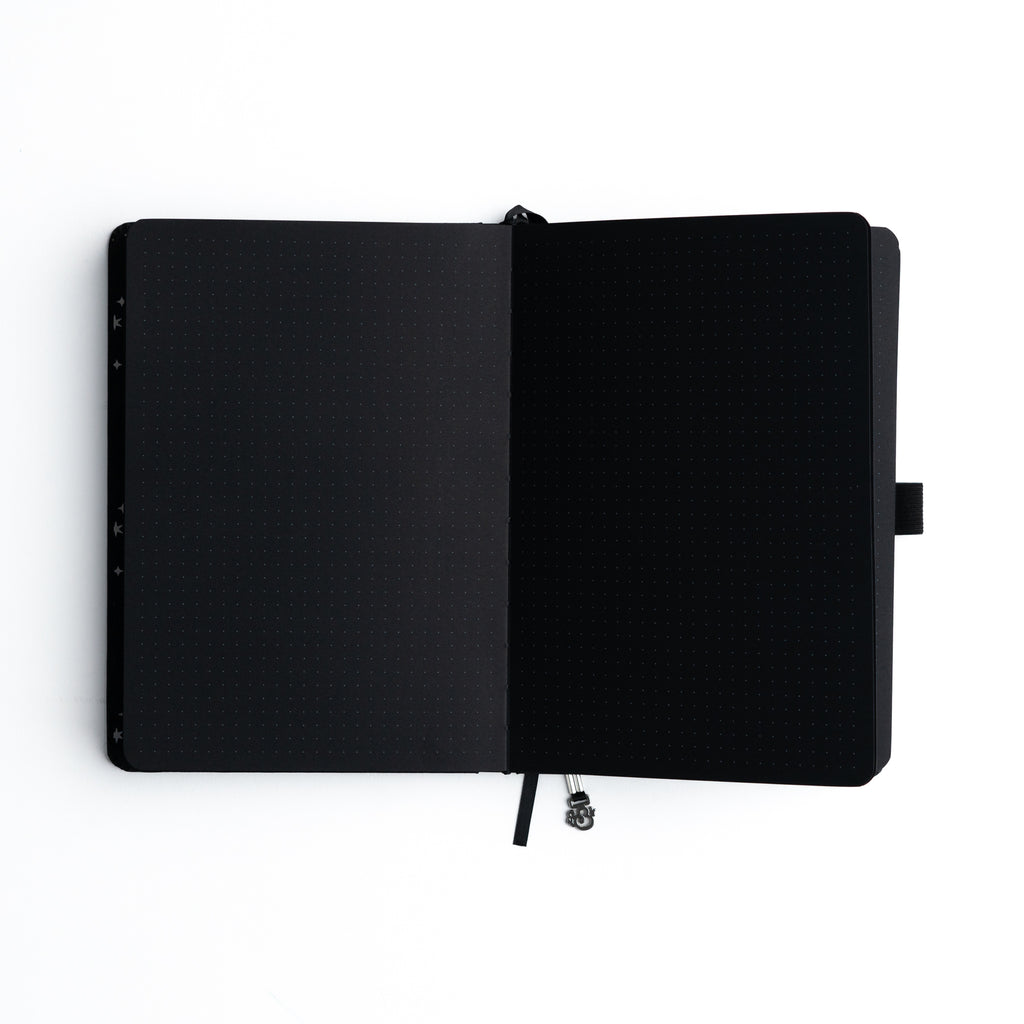 A5 Wonderstruck Blackout: Dot Grid Notebook - Archer and Olive