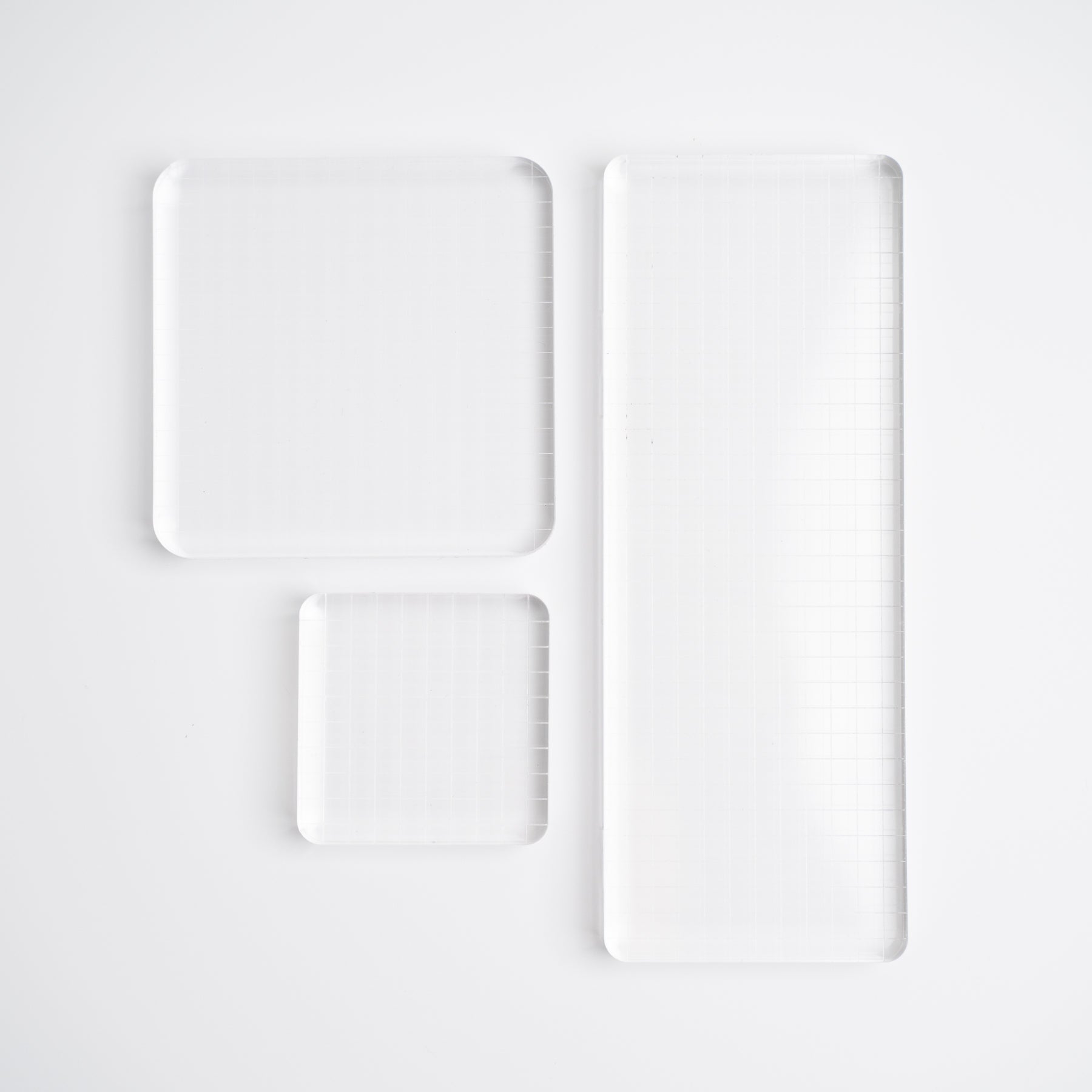 Acrylic Stamping Block Set of 3 - Archer and Olive