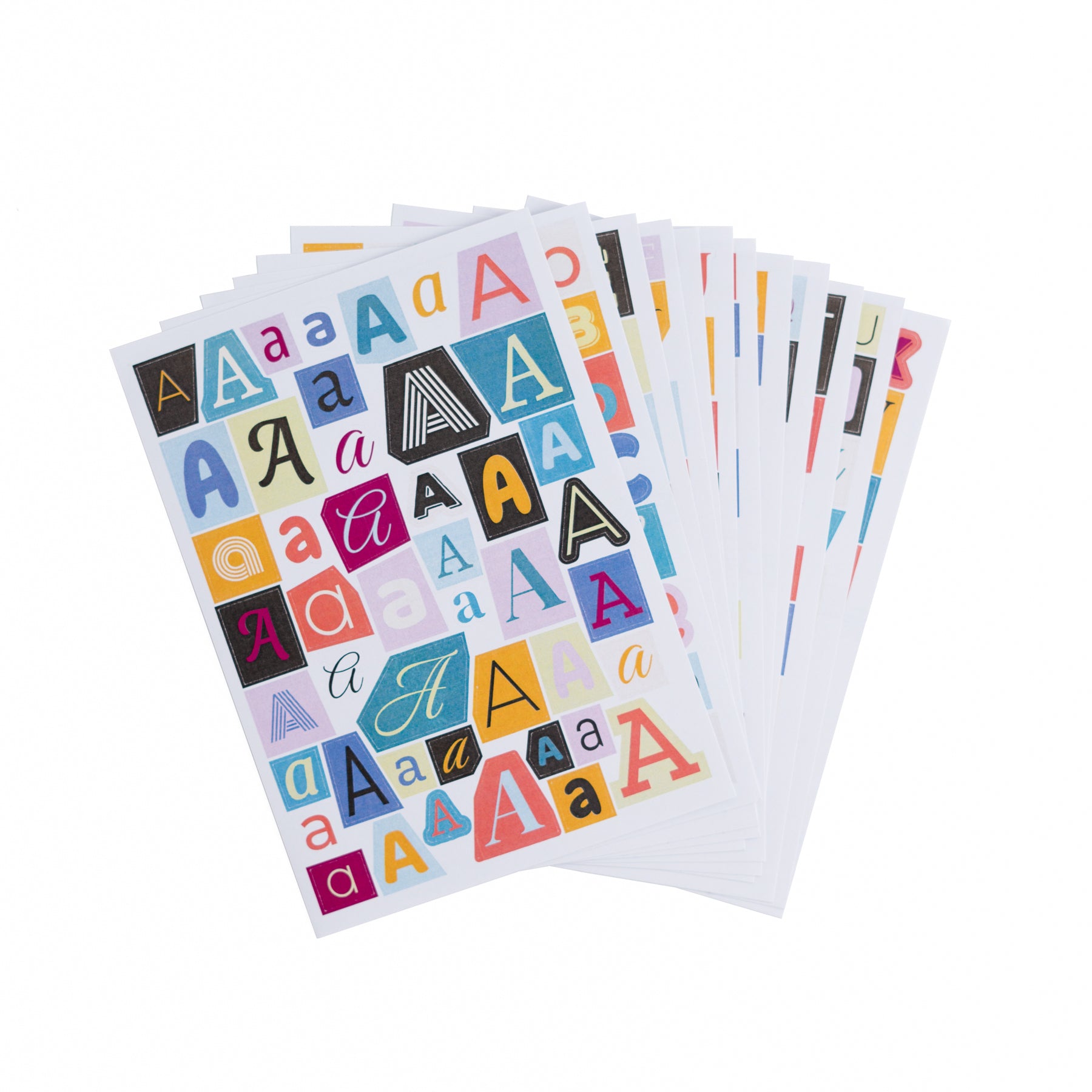 Winter Stickers - Deluxe Collage Letter Sticker Set - Archer and Olive