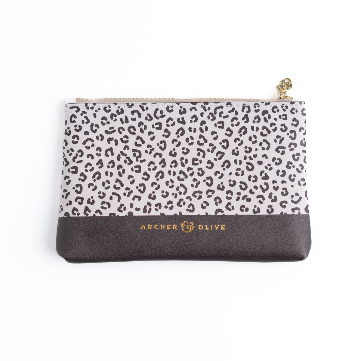 Cheetah Print Zipper Pouch - Archer and Olive