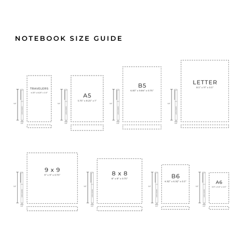 A5: Swirling Leaves: Dot Grid Notebook