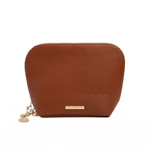Vegan Leather Travel Accessory Pouch with Insert - Archer and Olive