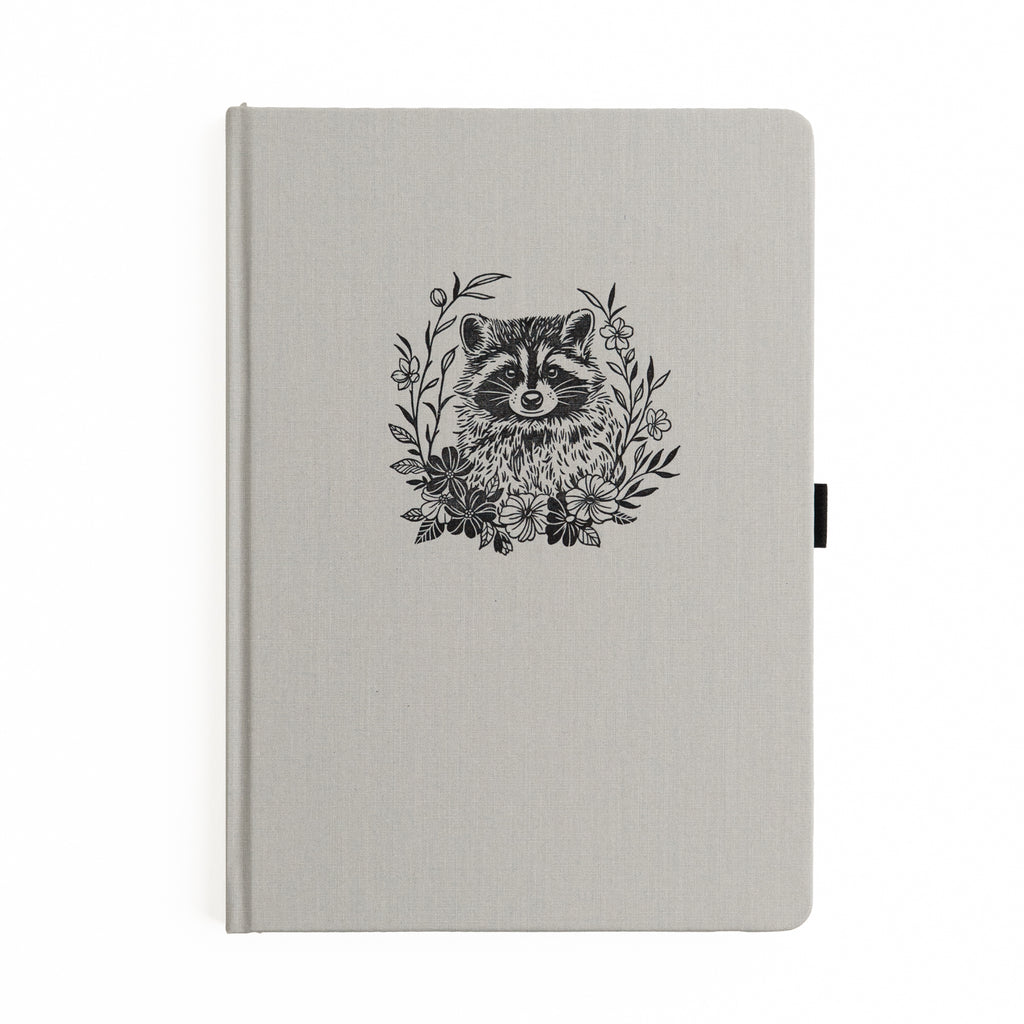 B5 Dot Grid Notebook: Radiant Raccoon - Archer and Olive