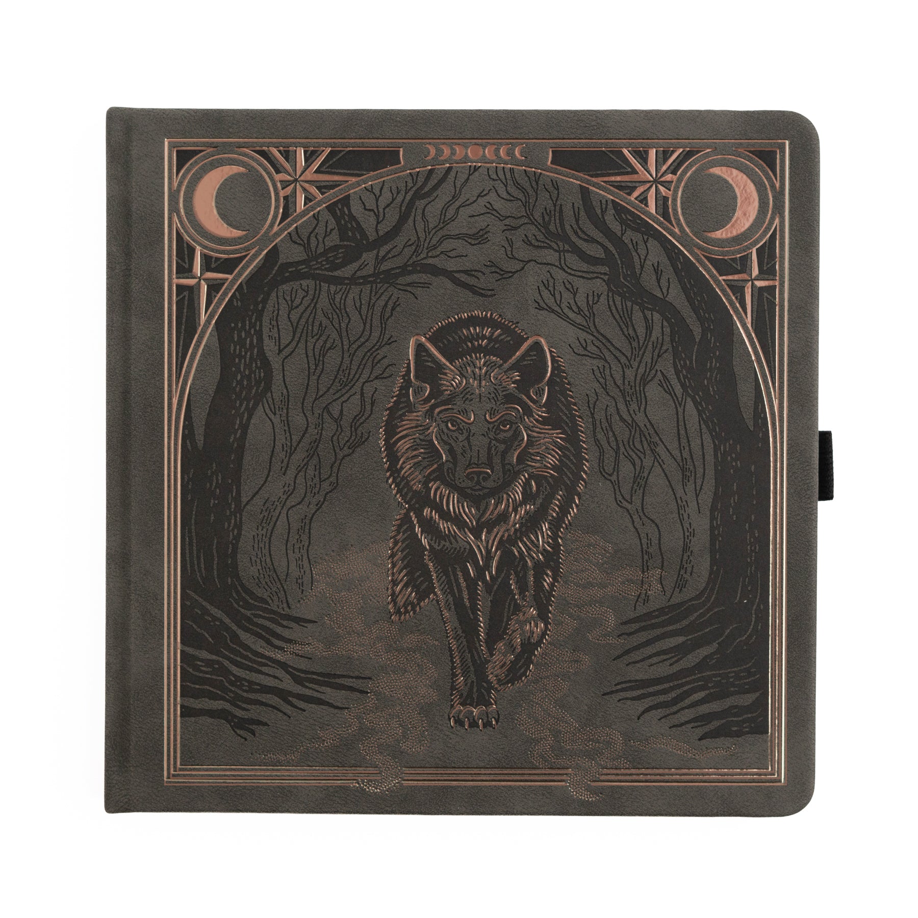 Wolf in the Night Notebook | Vegan Leather Journal – Archer and Olive