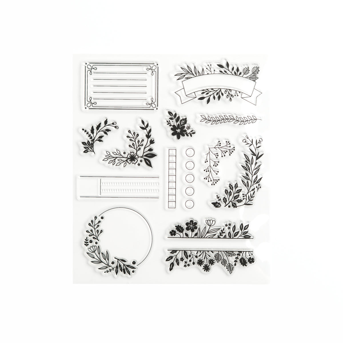 Signature Floral Acrylic Stamps