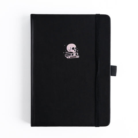 Skull & Books: Dot Grid Notebook - Archer and Olive
