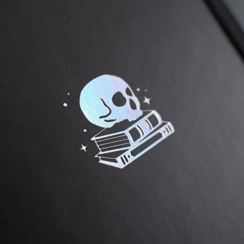 Skull & Books: Dot Grid Notebook - Archer and Olive