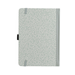 Patterned notebook on a white background
