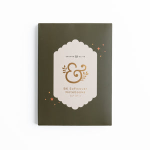 B6 Softcover Notebooks - Set of 3