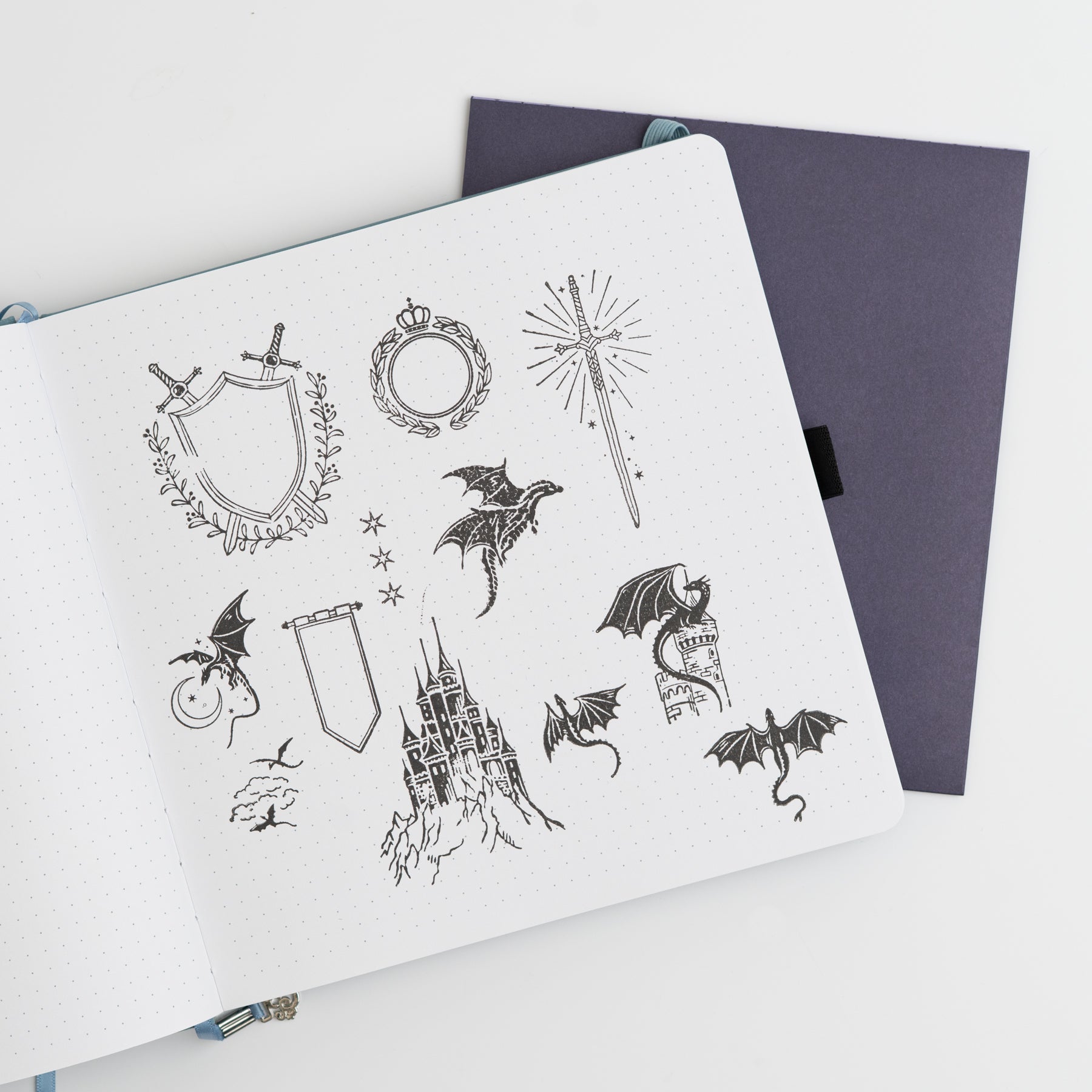 Dragon Spire Acrylic Stamp Set - Archer and Olive