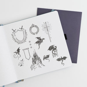 Dragon Spire Acrylic Stamp Set - Archer and Olive