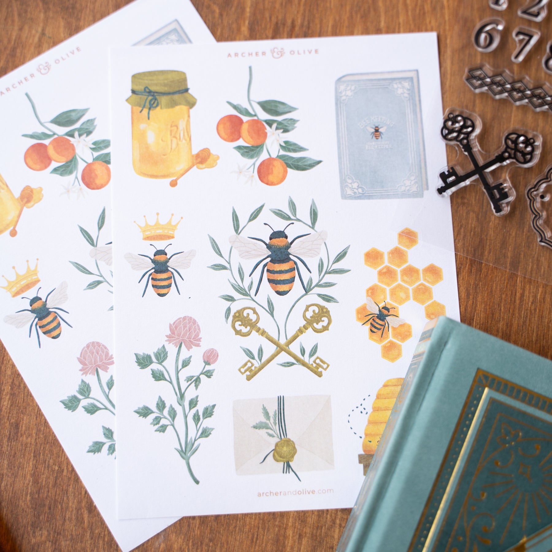Keeper Of Bees: Stickers - Archer and Olive