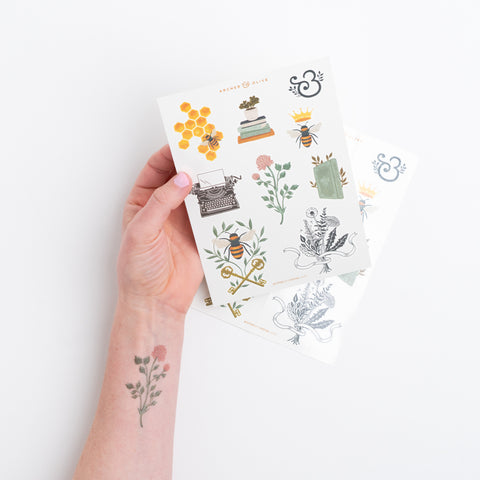 Temporary Tattoos - Archer and Olive