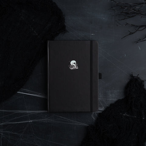Skull & Books: Dot Grid Notebook - Archer and Olive
