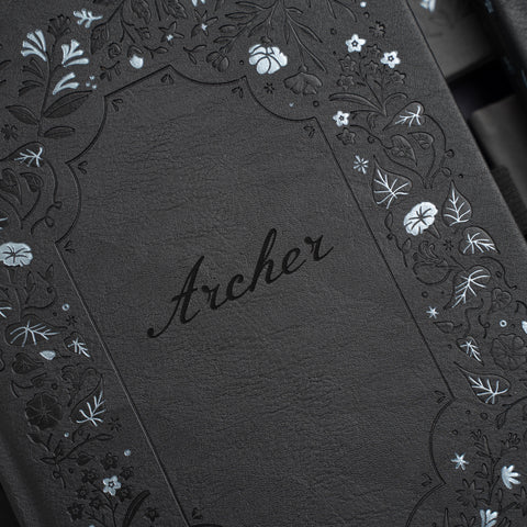 B5 Midnight Floral: Dot Grid Notebook