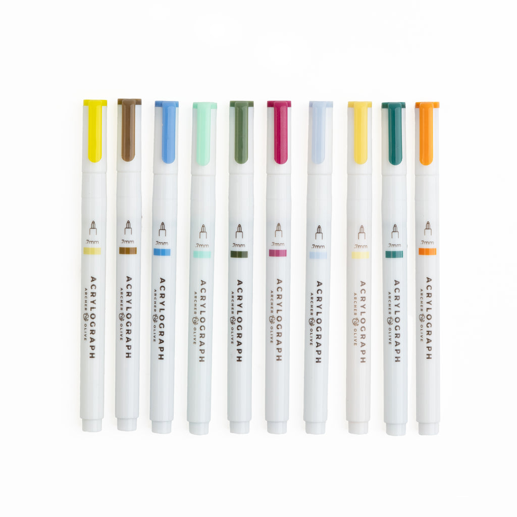 Summer Acrylograph Pens - Archer and Olive