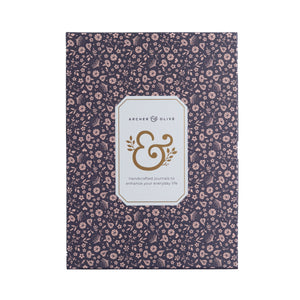 B5 Dot Grid Notebook: Midnight Floral - Archer and Olive