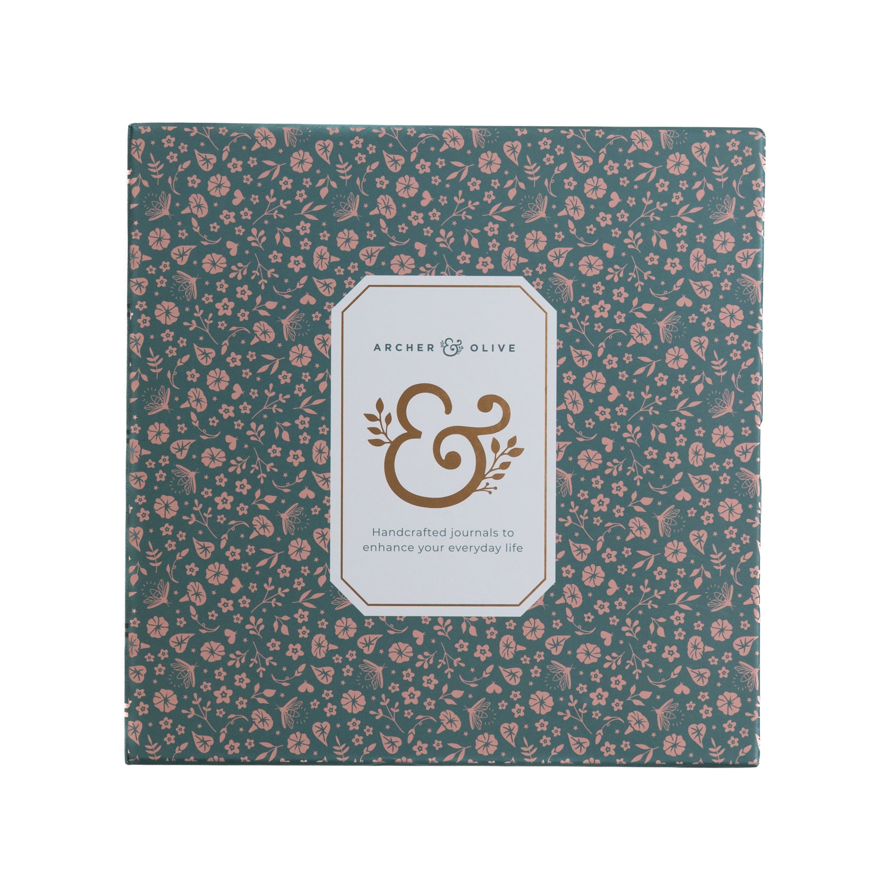 8x8 Dot Grid Notebook: Midnight Floral - Archer and Olive