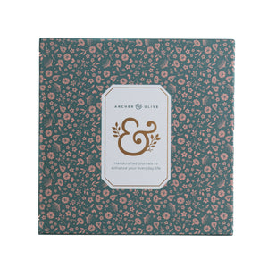 8x8 Dot Grid Notebook: Midnight Floral - Archer and Olive