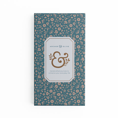 TN Dot Grid Notebook: Midnight Floral - Archer and Olive