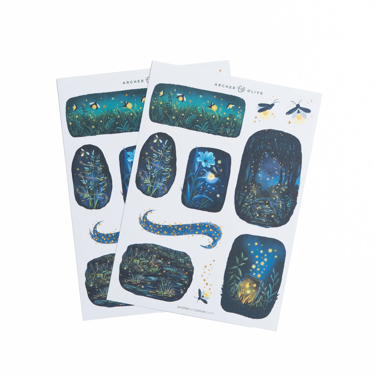 Firefly Night Stickers - Archer and Olive
