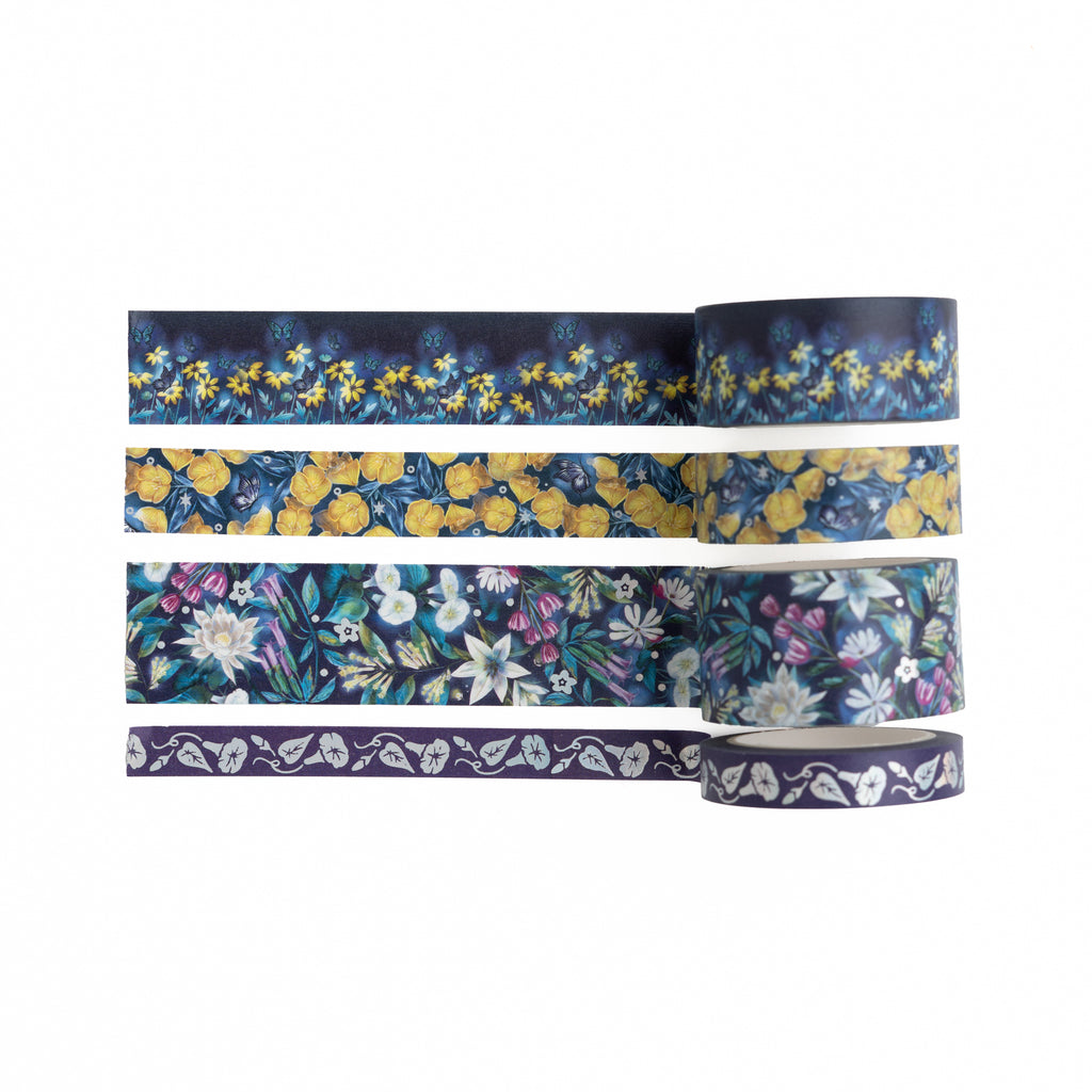 Midnight Floral Washi - Archer and Olive