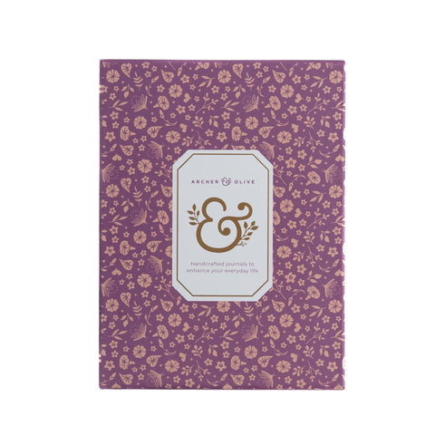 B6 Dot Grid Notebook: Midnight Floral - Archer and Olive