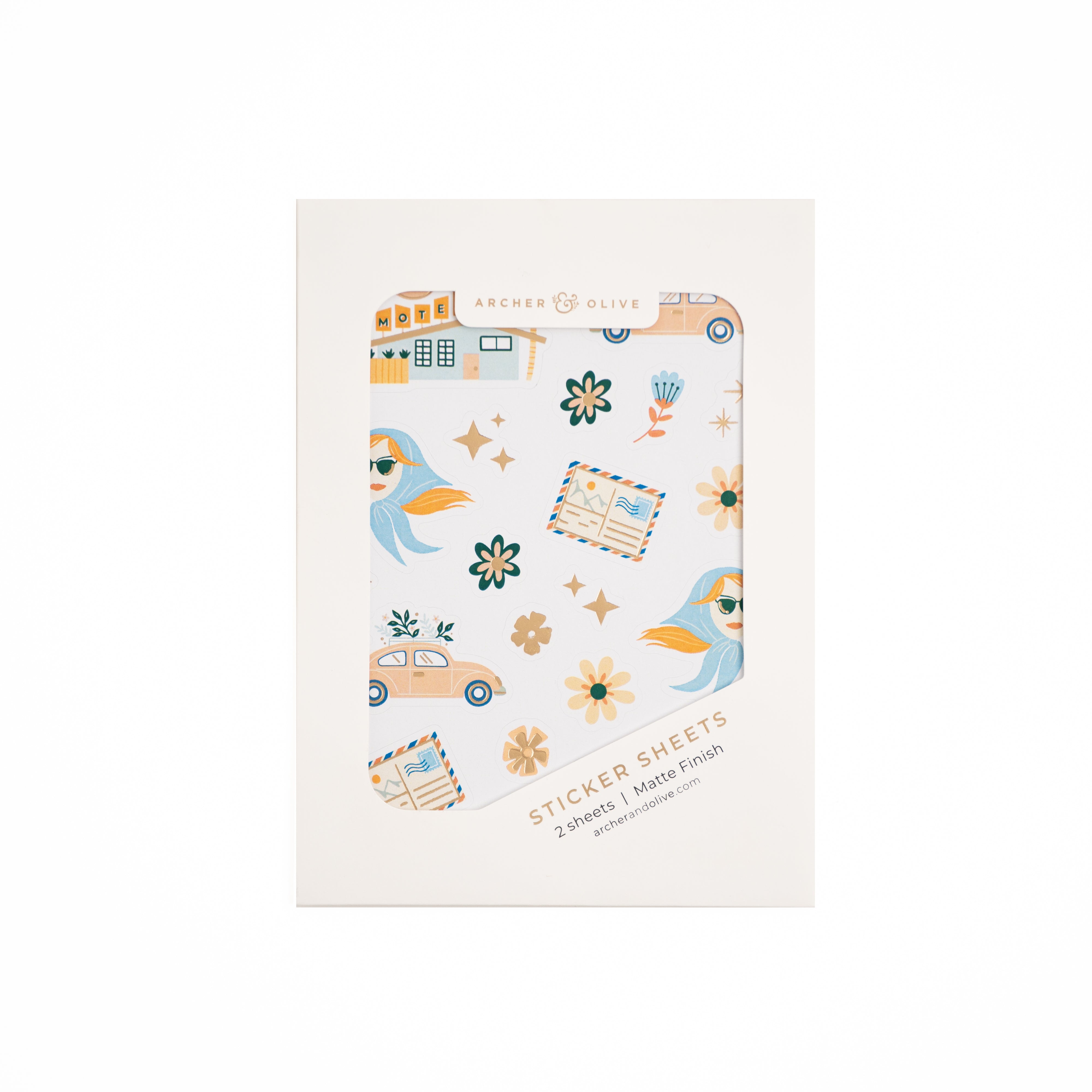 Summer Theme Sticker Set - Archer and Olive