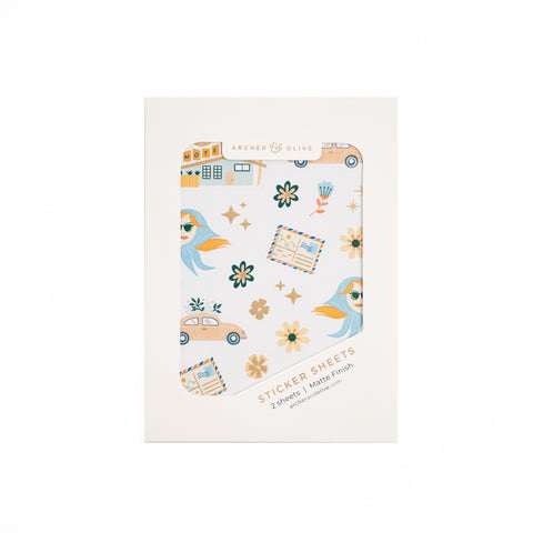 Summer Theme Sticker Set - Archer and Olive