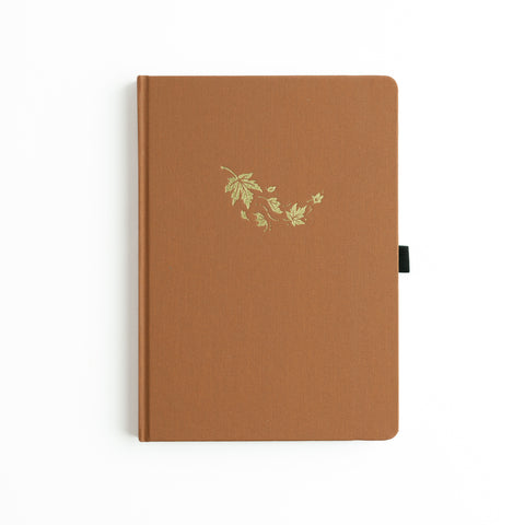 A5: Swirling Leaves: Dot Grid Notebook