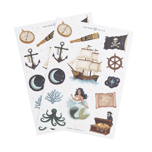 Stickers: Treasure Map - Archer and Olive