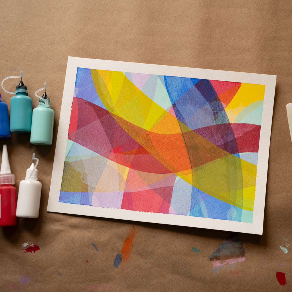 UNBOUND Abstract Scrape Art: Digital eCourse - Archer and Olive