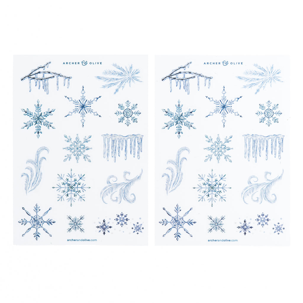 Frosted Storybook Sticker Set - Archer and Olive
