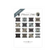 Digital printable wolf & moon tabs in cool blues & grays
