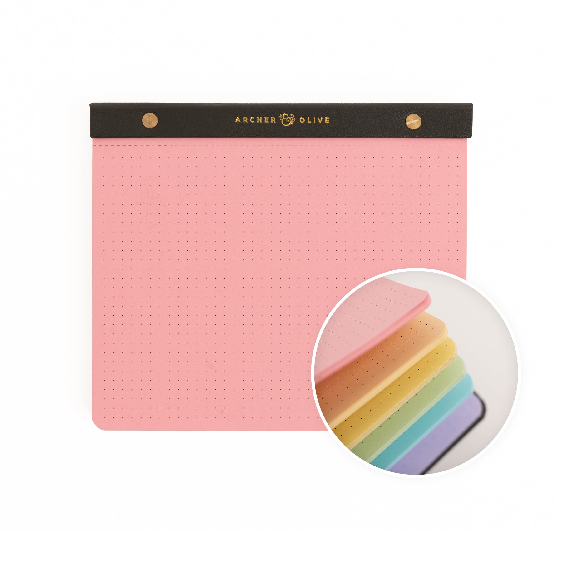 A5 Dot Grid Notepad : Pastel - Archer and Olive