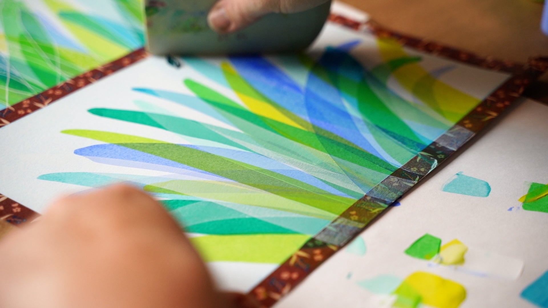 UNBOUND Abstract Scrape Art: Digital eCourse - Archer and Olive