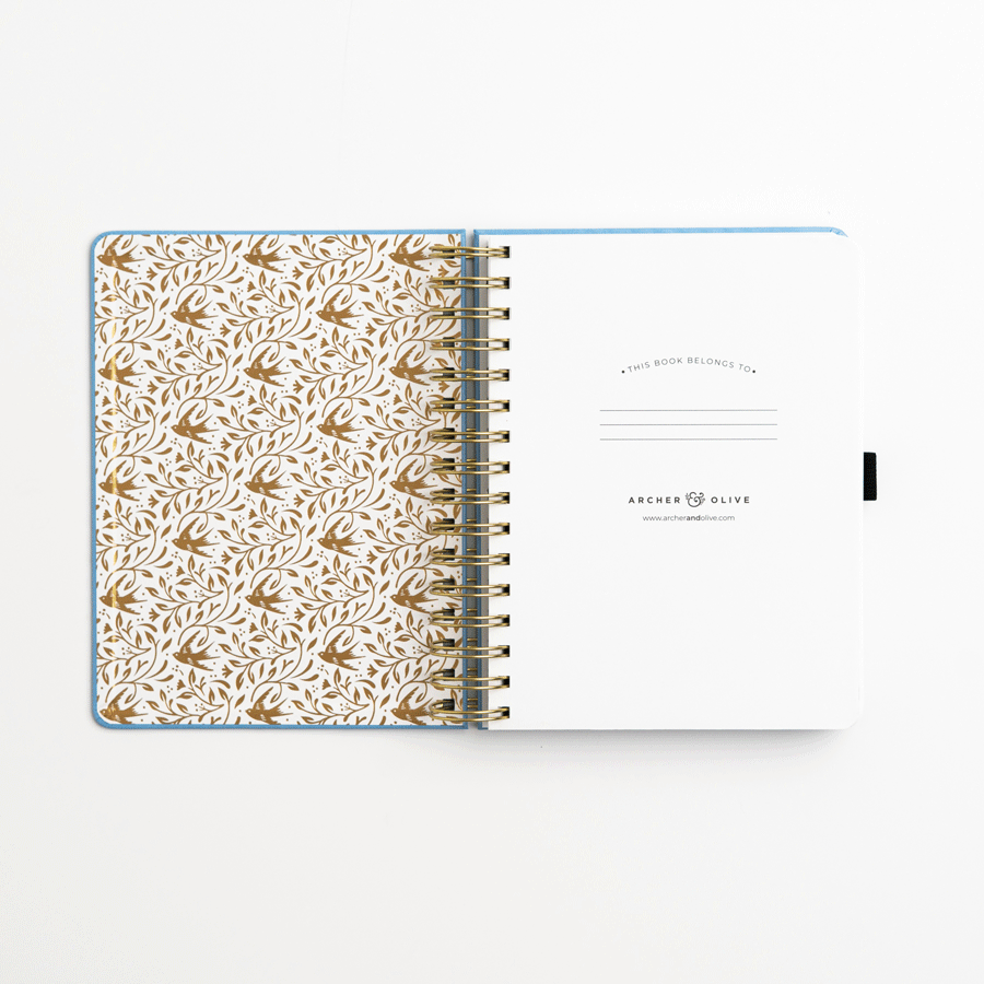 Songbird: Dated Planner - Wire-o Bound - Archer and Olive