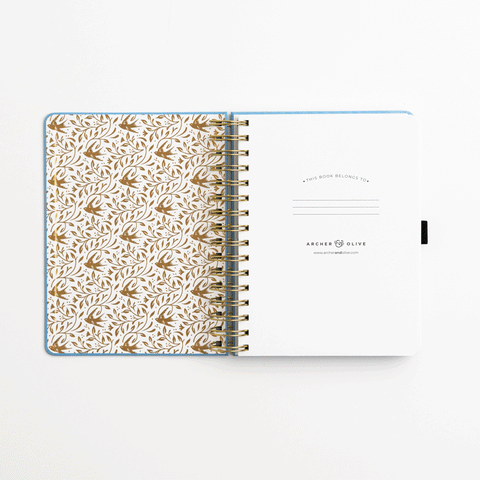 Songbird: Dated Planner - Wire-o Bound - Archer and Olive