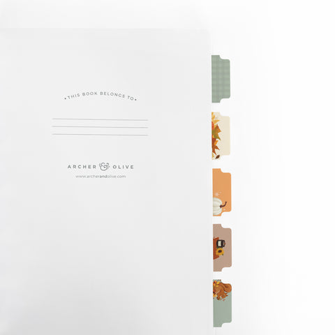 Acorns: Printable Planner Tabs - Archer and Olive