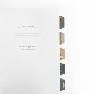 In the Attic Printable Planner Tabs - Archer and Olive